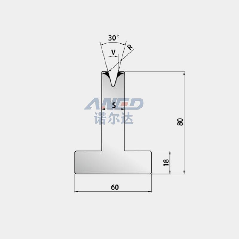 European standard single V lower dies