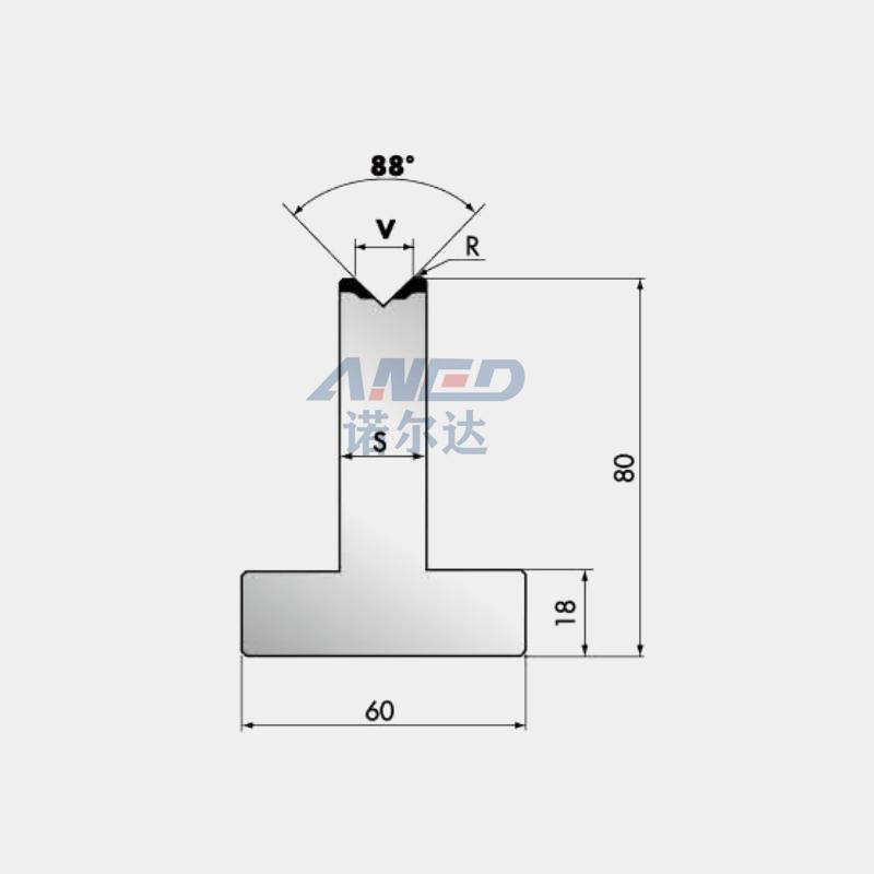 European standard single V lower dies